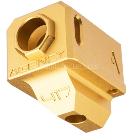 RWA Agency Arms 417 Dual Port Compensator -14mm CCW Counter-Clockwise Thread Suitable For G-Series GBB Pistols Airsoft