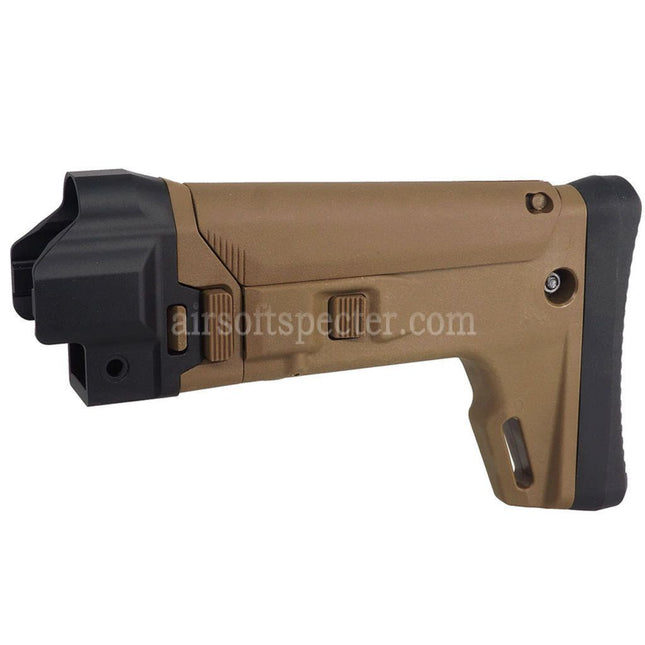 5KU ACR Style 7-Positions Side Folding Retractable Stock For Tokyo Marui Next Gen MP5 Series AEG Rifles Airsoft