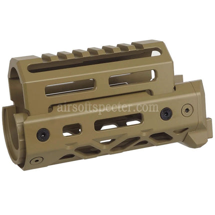 5KU KPYK CRC 1U040 Style 125mm M-LOK Upper Lower Handguard Rail System For CYMA D-BOYS AKS-74U Series AEG Rifles Airsoft