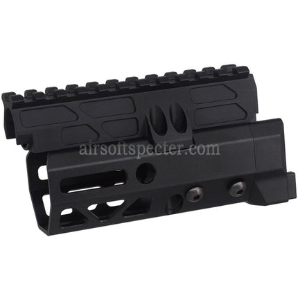 5KU 4.7 Inches MMS Style M-Lok Handguard Rail System For CYMA D-BOYS AKS-74U Series AEG Rifles Airsoft Black