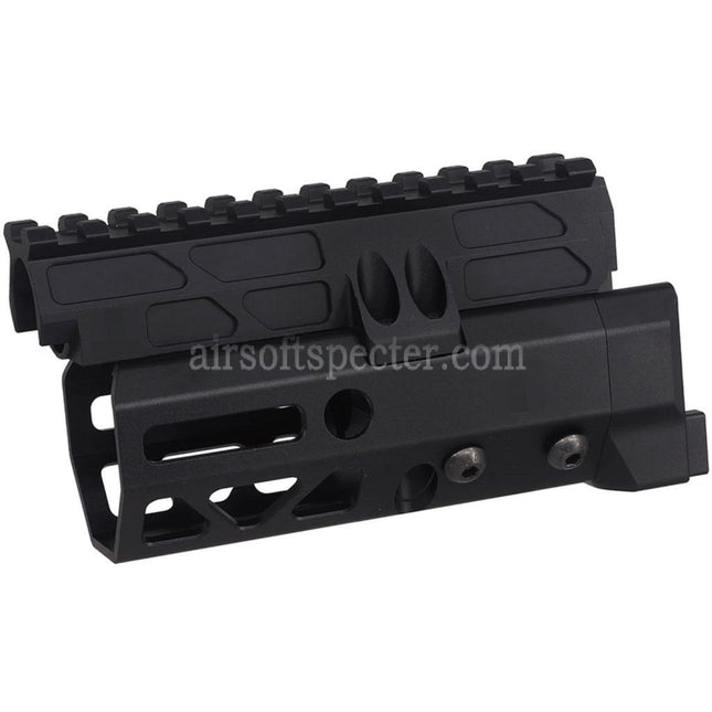 5KU 4.7 Inches MMS Style M-Lok Handguard Rail System For CYMA D-BOYS AKS-74U Series AEG Rifles Airsoft Black