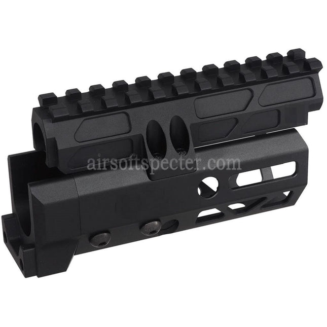 5KU 4.7 Inches MMS Style M-Lok Handguard Rail System For CYMA D-BOYS AKS-74U Series AEG Rifles Airsoft Black