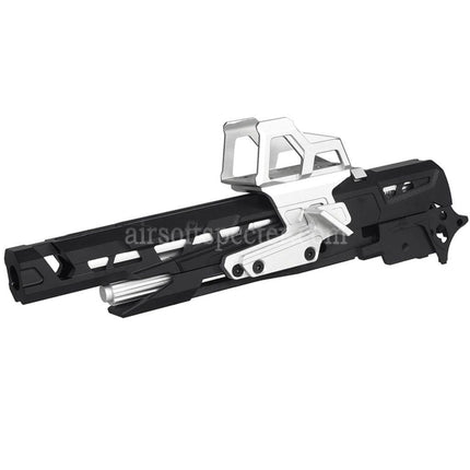 5KU CNC Aluminum EX-02 Barrel Slide Middle Frame Kit Complete Set Suitable For Tokyo Marui Hi-Capa Series GBB Pistols Airsoft