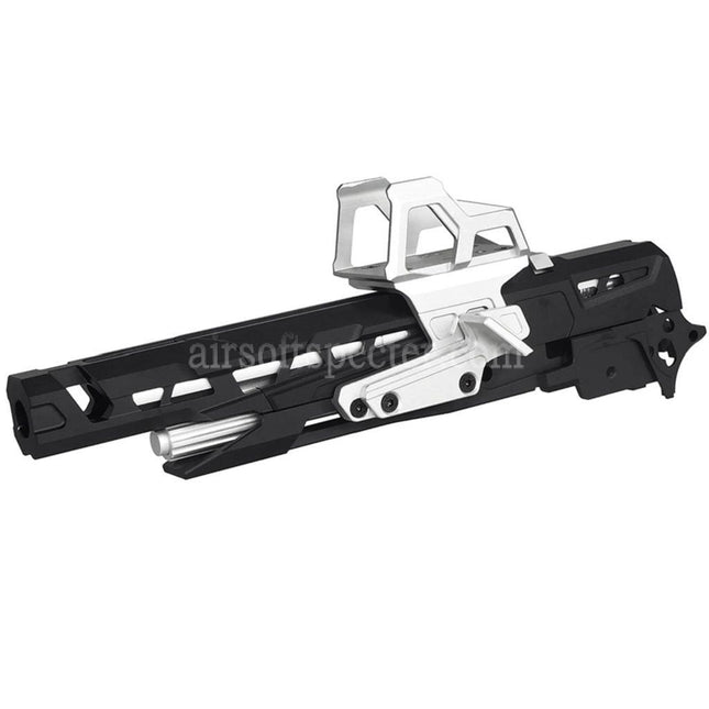 5KU CNC Aluminum EX-02 Barrel Slide Middle Frame Kit Complete Set Suitable For Tokyo Marui Hi-Capa Series GBB Pistols Airsoft
