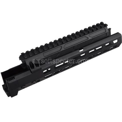 5KU 10.1 Inches MMS Style M-Lok Handguard Rail System For Tokyo Marui AKM Series GBB Rifles Airsoft Black