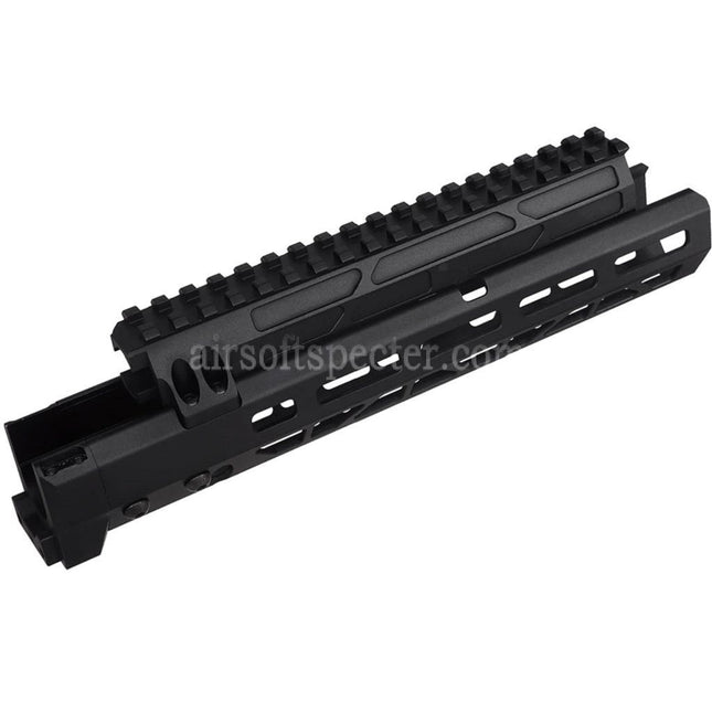 5KU 10.1 Inches MMS Style M-Lok Handguard Rail System For Tokyo Marui AKM Series GBB Rifles Airsoft Black