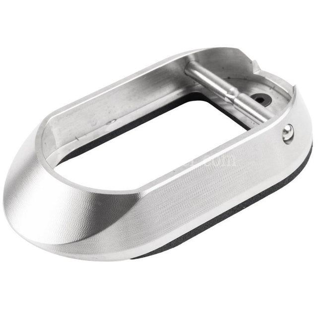 Revanchist Airsoft Stainless Steel Magwell Standard For Tokyo Marui Hi-Capa Series GBB Pistols Silver