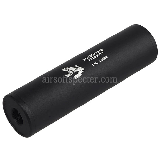 CYMA 128mm x 35mm Navy Seal Style Mock Suppressor Silencer Suitable For -14mm CCW Counter-Clockwise / +14mm CW Clockwise Thread