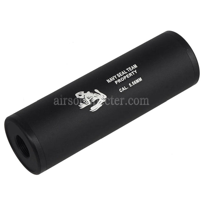 CYMA 108mm x 35mm Navy Seal Style Mock Suppressor Silencer Suitable For -14mm CCW Counter-Clockwise / +14mm CW Clockwise Thread