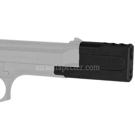 AIRSOFT SPECTER ALGIMEC Style Compensator with Mock Suppressor Suitable For +11mm CW Thread Barrel KSC Tokyo Marui M9 GBB Pistol