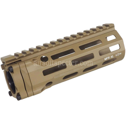 E&C MFR XL 6.0 Inches M-Lok Handguard Rail System For APS CYMA D-BOYS DOUBLE BELL E&C G&P JG Golden Eagle Matrix Tokyo Marui AR M4 M16 Series AEG Rifles Airsoft