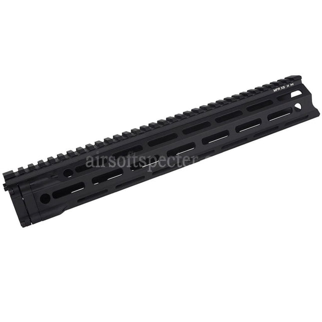 E&C MFR XS 14 Inches M-Lok Handguard Rail System For APS CYMA D-BOYS DOUBLE BELL E&C G&P JG Golden Eagle Matrix Tokyo Marui AR M4 M16 Series AEG Rifles Airsoft Black