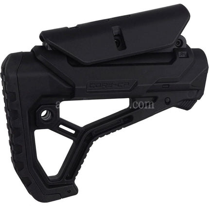 Crosse Rétractable E&C GL-CORE CP Style Compatible Fusils Airsoft AEG Séries AR M4 M16 Noir