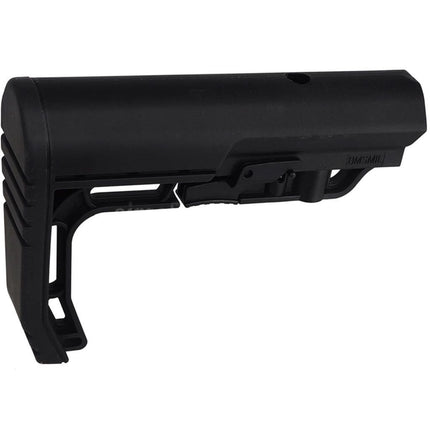 E&C BMSMIL Style Minimalist Retractable Stock Suitable For AR M4 M16 Series AEG Rifles Airsoft Black