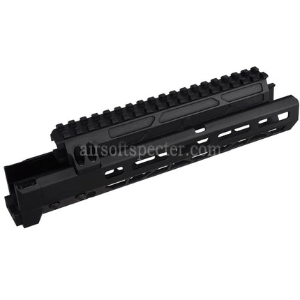 5KU 10.1 Inches MMS Style M-Lok Handguard Rail System For CYMA AKM AK74 AK105 Series AEG Rifles Airsoft Black