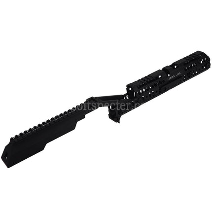 5KU SPORT-4 Style Handguard Rail System B33 Railed Dust Cover Set For Tokyo Marui AKM Series GBB Rifles Airsoft Black