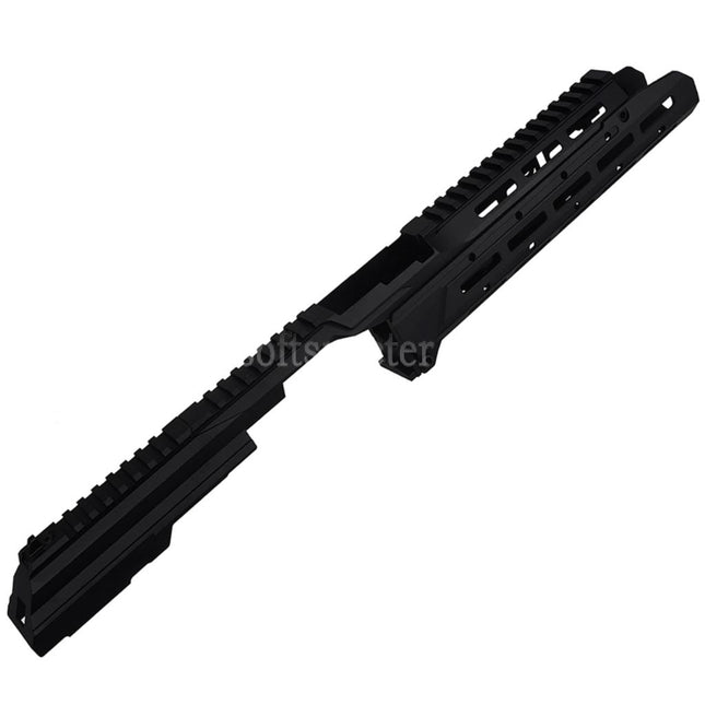 5KU Chassis SAG Style MK3.1 Monolithic M-Lok Handguard Rail System Railed Dust Cover Set For CYMA AKM AK74 AK105 Series AEG Rifles Airsoft Black
