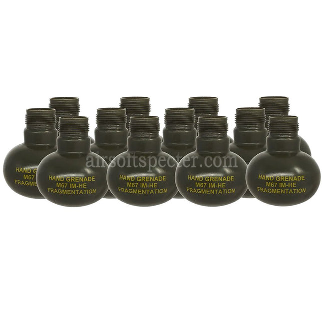 APS HAKKOTSU 12pcs Thunder C Co2 Sound Grenade M67 Shell Bottle