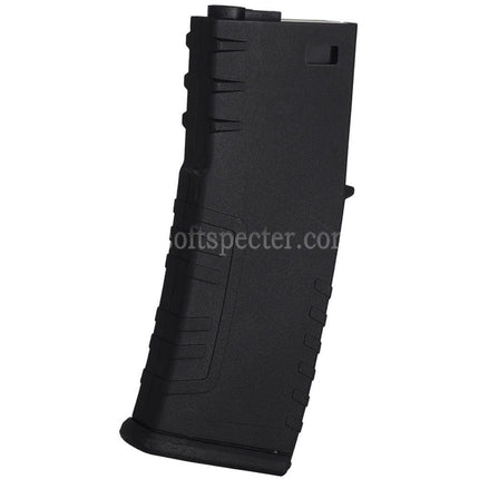 E&C 120rd Polymer Mid-Cap Magazine Suitable For M4 M16 Series AEG Rifles Airsoft Black