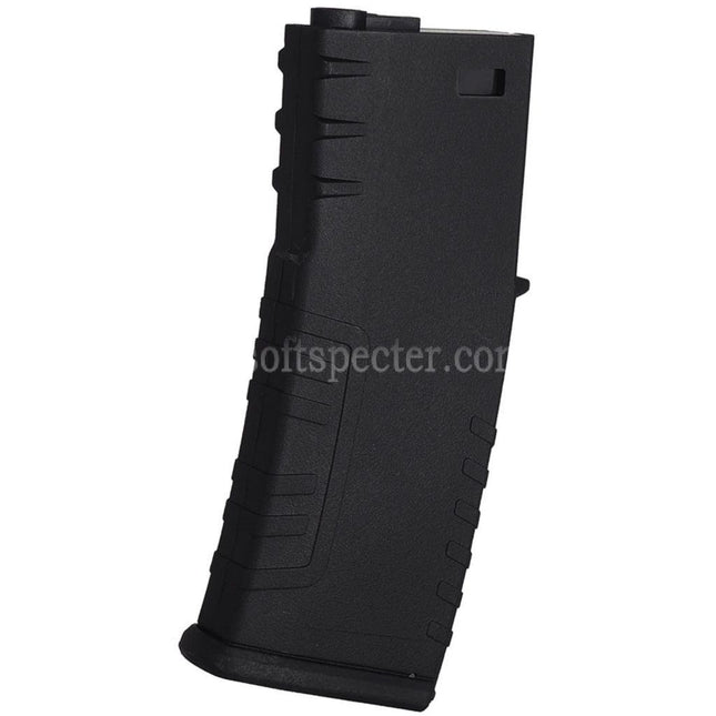 E&C 120rd Polymer Mid-Cap Magazine Suitable For M4 M16 Series AEG Rifles Airsoft Black