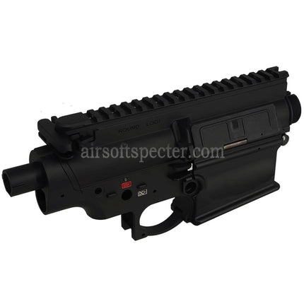 Corps supérieur et inférieur en métal de style E&C SDMR, compatible avec les fusils AEG E&C M110A1 HK417 Series Airsoft Noir