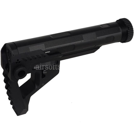 E&C Pit Style PDW Stock Suitable For AR M4 M16 Series AEG Rifles Airsoft Black