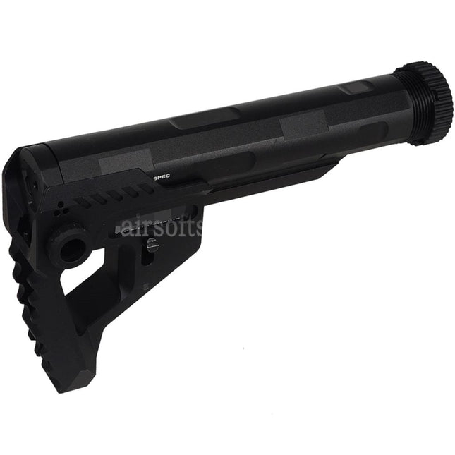 E&C Pit Style PDW Stock Suitable For AR M4 M16 Series AEG Rifles Airsoft Black