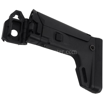 PTS Enhanced Polymer E9 Masada Side Folding Stock with Adapter Suitable For ASG CZ Scorpion EVO AEG Rifles Airsoft Black