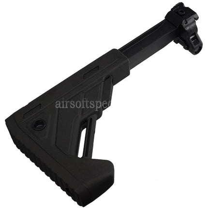 E&C 5-Positions Retractable Folding Stock Suitable For 20mm Picatinny Rail E&C SIG MPX MCX Series Rifles Airsoft