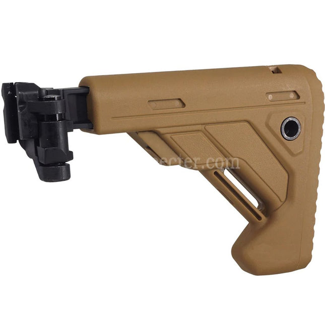 E&C 5-Positions Retractable Folding Stock Suitable For 20mm Picatinny Rail E&C SIG MPX MCX Series Rifles Airsoft
