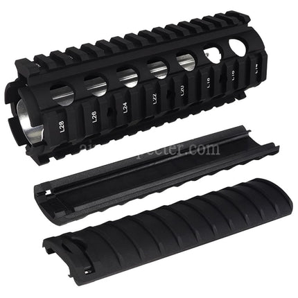 AIRSOFT SPECTER 170mm CNC Aluminum KAC Style M4A1 M4CQB RAS Handguard Rail System with Rail Cover Suitable For CYMA E&C D-Boys G&P Classic Army KWA G&G Tokyo Marui M4 M16 Series AEG Rifles Black