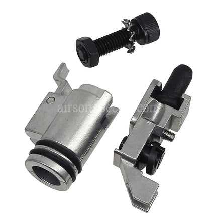 CYMA CGS HK416A5 Jeu de récepteurs supérieur et inférieur en métal, compatible avec les répliques d'airsoft CYMA CGS HK416 Tokyo Marui M4 Series MWS GBB, couleur noire.