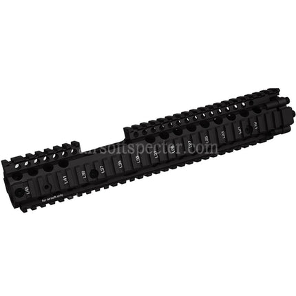 CYMA Daniel Defense Licensed CNC Aluminum 12.5 Inches Free Float RIS II FSP Rail Handguard Rail System Suitable For CYMA E&C D-Boys G&P Classic Army KWA G&G Tokyo Marui M4 M16 Series AEG Rifles Airsoft