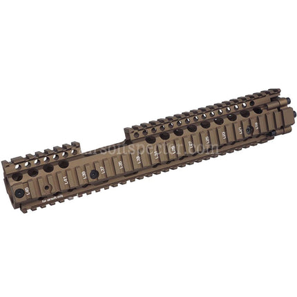 CYMA Daniel Defense Licensed CNC Aluminum 12.5 Inches Free Float RIS II FSP Rail Handguard Rail System Suitable For CYMA E&C D-Boys G&P Classic Army KWA G&G Tokyo Marui M4 M16 Series AEG Rifles Airsoft