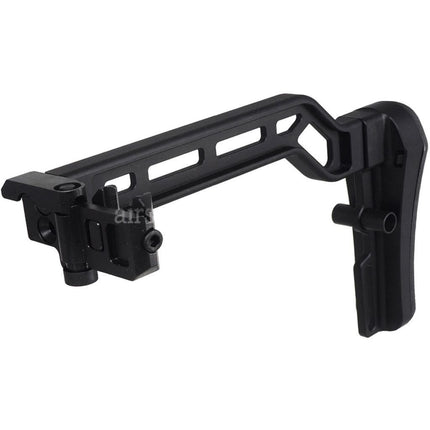 5KU Aluminum Tactical Picatinny Mount Modular Folding Stock with Rubber Pad Suitable For 20mm Rail Stock Adaptor Rifles Black