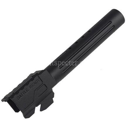 5KU CNC Aluminum BRA Style Ported Outer Barrel For Tokyo Marui G17 Gen.3 Series GBB Pistols Airsoft