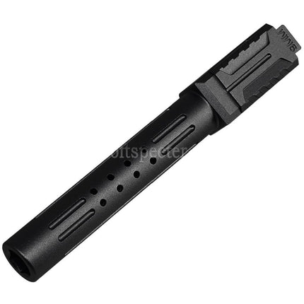 5KU CNC Aluminum BRA Style Ported Outer Barrel For Tokyo Marui G17 Gen.3 Series GBB Pistols Airsoft