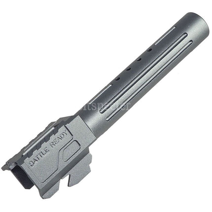 5KU CNC Aluminum BRA Style Ported Outer Barrel For Tokyo Marui G17 Gen.3 Series GBB Pistols Airsoft