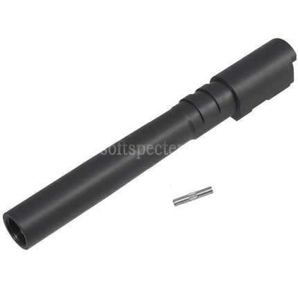 5KU Stainless Steel Outer Barrel +11mm CW Clockwise Thread For KJ Works ASG CZ Shadow2 Series GBB Pistols Airsoft