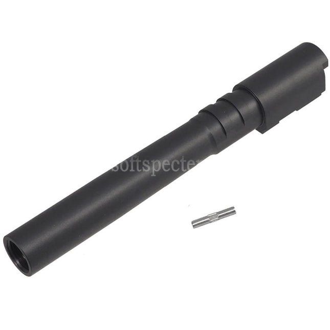 5KU Stainless Steel Outer Barrel +11mm CW Clockwise Thread For KJ Works ASG CZ Shadow2 Series GBB Pistols Airsoft