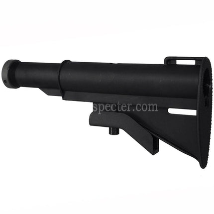 E&C Classic M733 Style Stock with Tube Suitable For AR M4 M16 Series AEG Rifles Airsoft Black