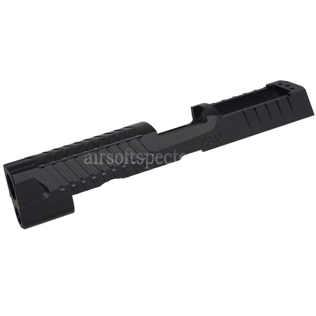 5KU CNC Aluminum MAX 2.0 Slide with Romex3 Adapter Suitable For SIG Air VFC SIG Sauer P320 M17 Series GBB Pistols Airsoft Black