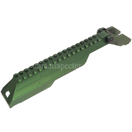 5KU CNC Aluminum M1913 20mm Railed Receiver Dust Cover Suitable For MMS Handguard CYMA AKM AK74 AK104 AK105 Series Rifles