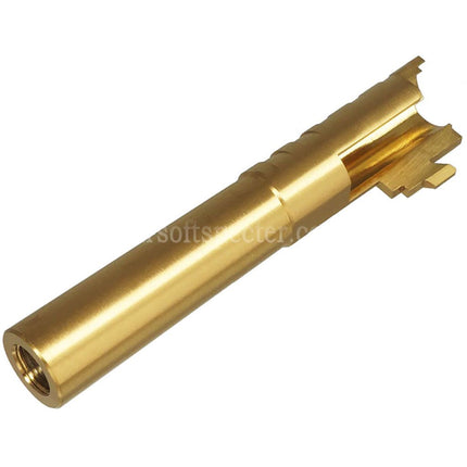 5KU 4.3 Inches Stainless Steel Infinity SVP .45ACP Outer Barrel +11mm CW Clockwise Thread Suitable For Hi-Capa 4.3 Series GBB Pistols Airsoft