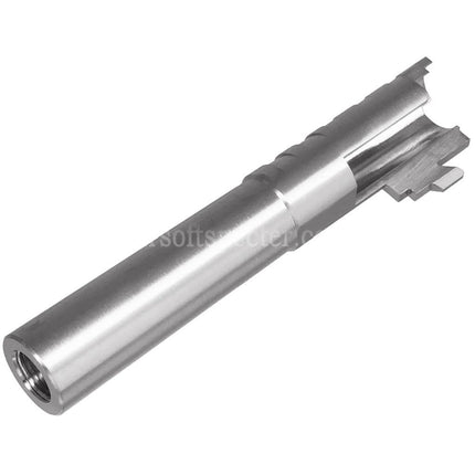 5KU 4.3 Inches Stainless Steel Infinity SVP .45ACP Outer Barrel +11mm CW Clockwise Thread Suitable For Hi-Capa 4.3 Series GBB Pistols Airsoft