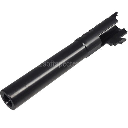 5KU 5.1 Inches Stainless Steel Infinity SVP .45ACP Outer Barrel +11mm CW Clockwise Thread Suitable For Hi-Capa 5.1 Series GBB Pistols Airsoft