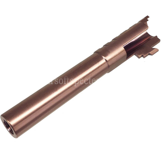 5KU 5.1 Inches Stainless Steel Infinity SVP .45ACP Outer Barrel +11mm CW Clockwise Thread Suitable For Hi-Capa 5.1 Series GBB Pistols Airsoft