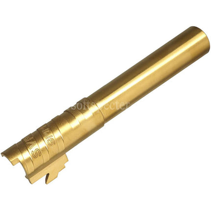 5KU 5.1 Inches Stainless Steel Infinity SVP 9MM Outer Barrel +11mm CW Clockwise Thread Suitable For Hi-Capa 5.1 Series GBB Pistols Airsoft