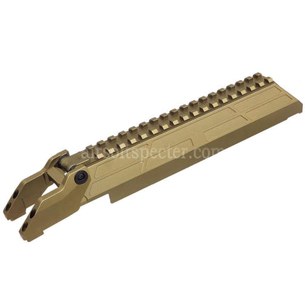 5KU CNC Aluminum M1913 20mm Railed Receiver Dust Cover Suitable For MMS Handguard Tokyo Marui AKM Series Rifles