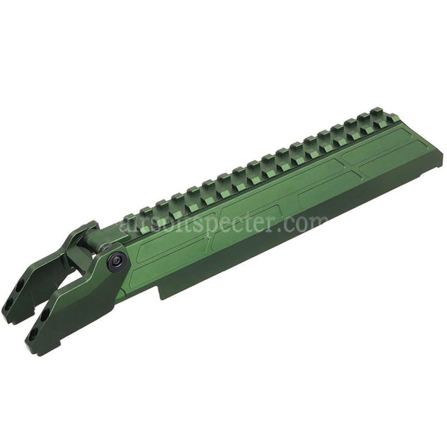 5KU CNC Aluminum M1913 20mm Railed Receiver Dust Cover Suitable For MMS Handguard Tokyo Marui AKM Series Rifles